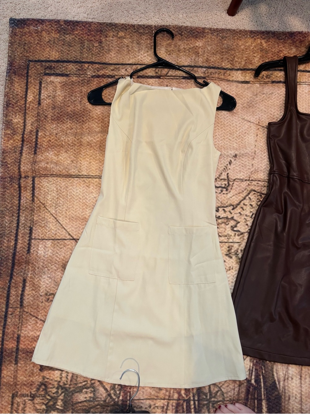 Butter Yellow Sleeveless A-Line Dress